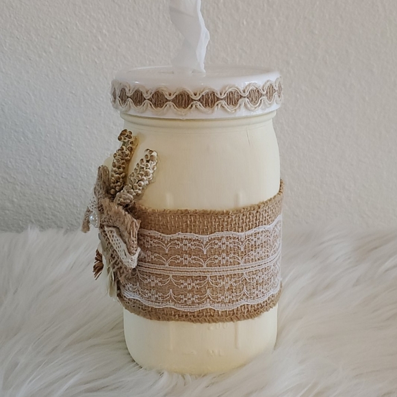 Multi Floral Tissue Jar - Picture 3 of 6